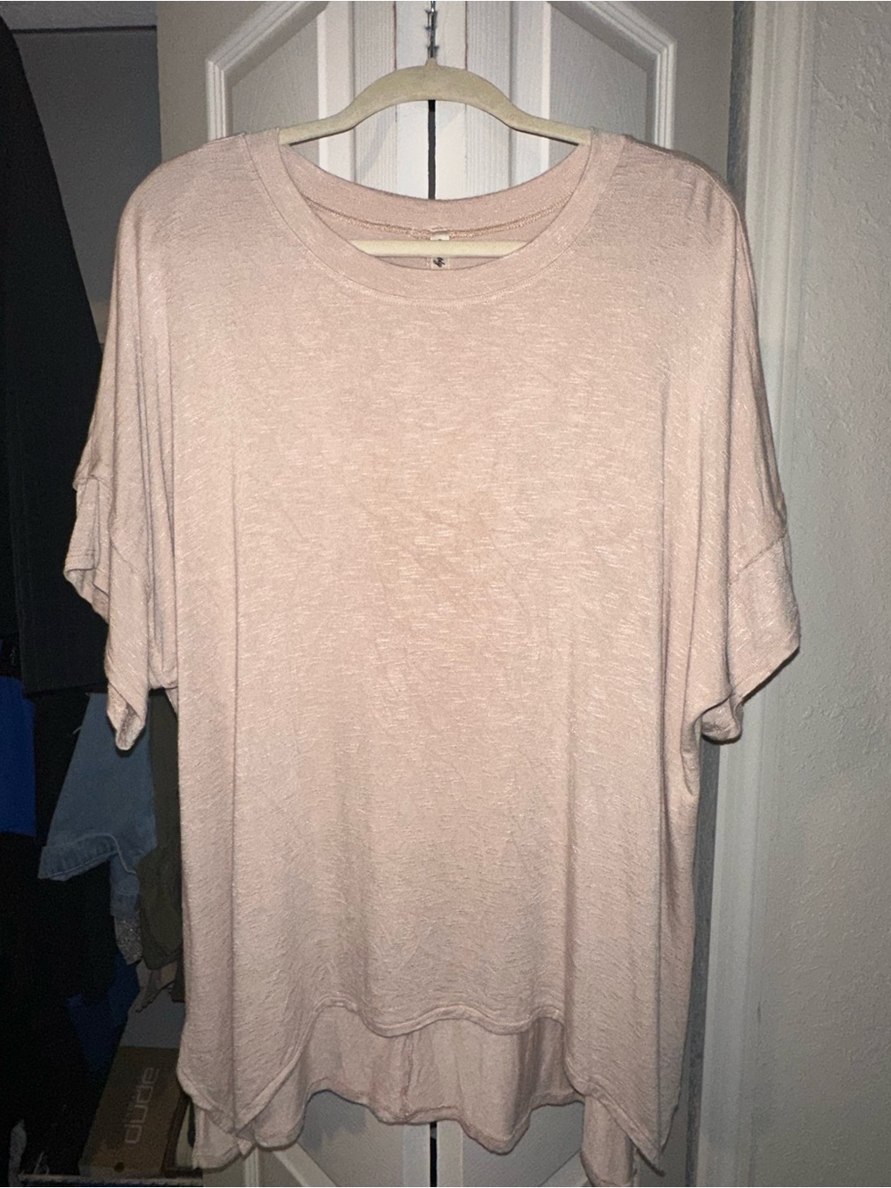 Simply Irresistible Oversized Crewneck Tee in Beige